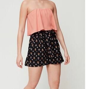 Wilfred Bonaventure Strapless Crop Top Tawny Orange XS